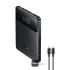 Baseus Blade H1 Lite 20000mAh 100W Fast Charging Power Bank with Type-C Cable - 2 USB-A and 2 Type-C Port, Digital Display, Slim Design - Black